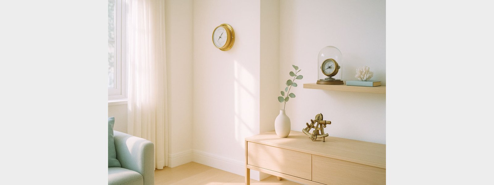 Kompas, barometer og sekstant som interi�r: s�dan bruger du dem stilfuldt