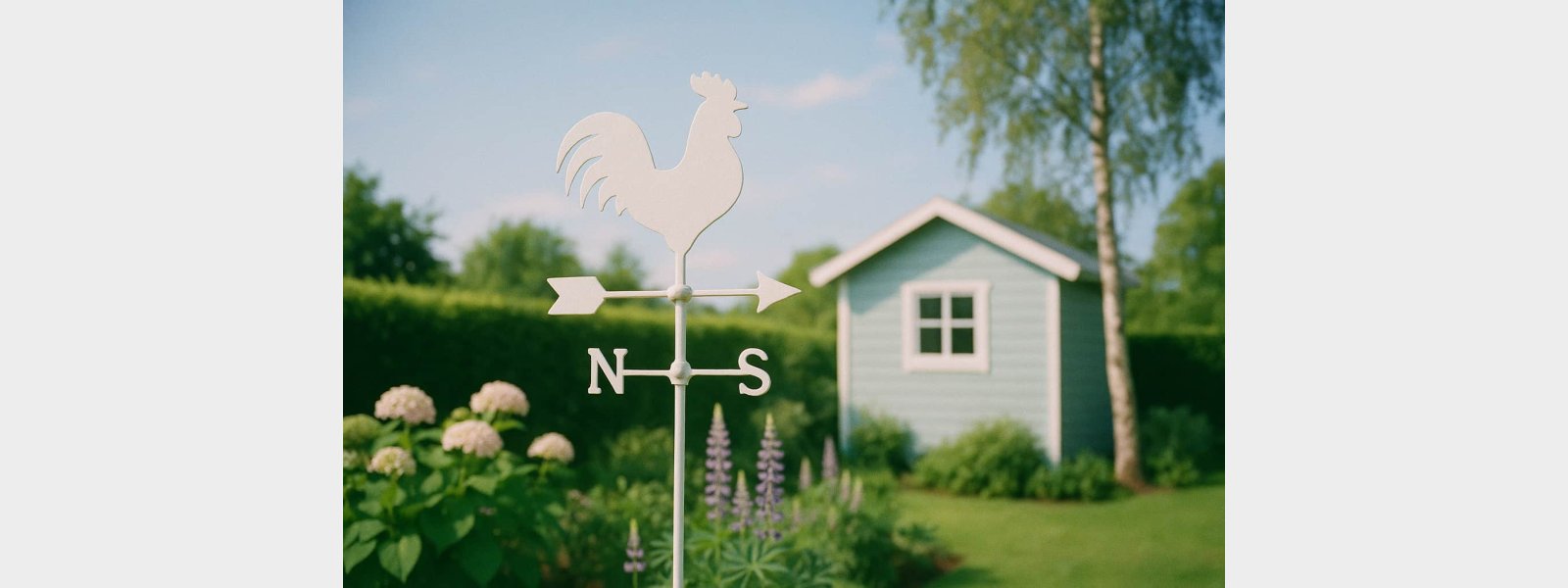 Sdan vlger du den rigtige vejrhane til haven