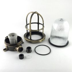 RUFLAMPE loft -19 cm-IP64 Messing