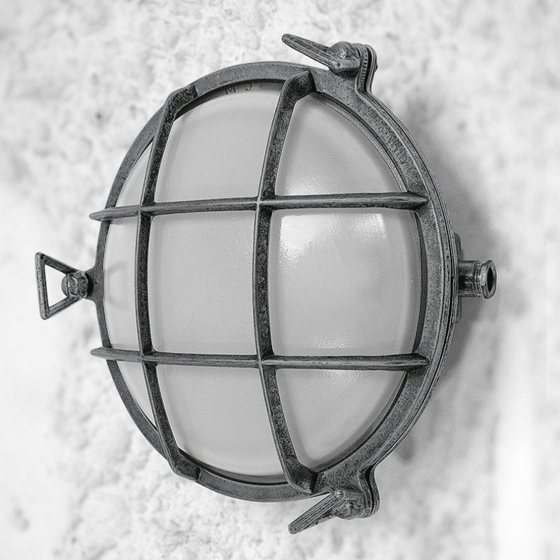 SKOTTLAMPA rund - 24 cm - IP64 Mssing 