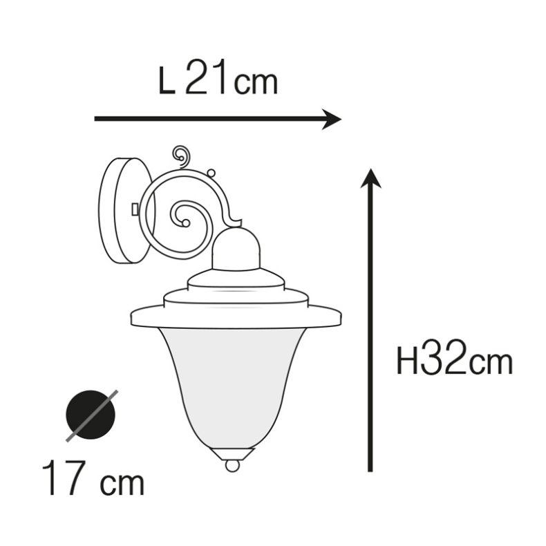 KAHYTLAMPE -Dolphin- 32 cm-IP43 Messing