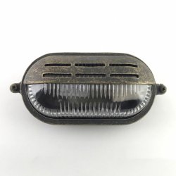 SKOTLAMPE oval-22 cm-IP64 Messing