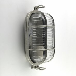 SKOTLAMPE oval-22 cm-IP64 Messing