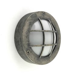 BULKHEAD LAMP mini 14 cm - IP64 Black-toned brass