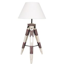 Tripod lamp antique - table/floor lamp H 80 cm