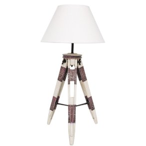 Tripod lamp antique - table/floor lamp H 80 cm