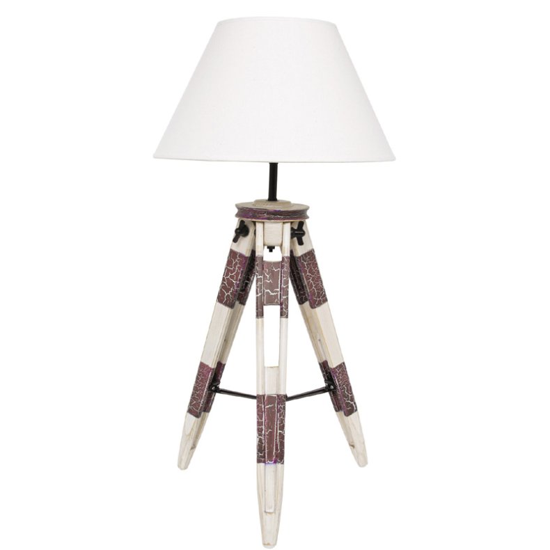 Tripod lamp antique - table/floor lamp H 80 cm