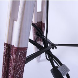 Tripod lamp antique - table/floor lamp H 80 cm