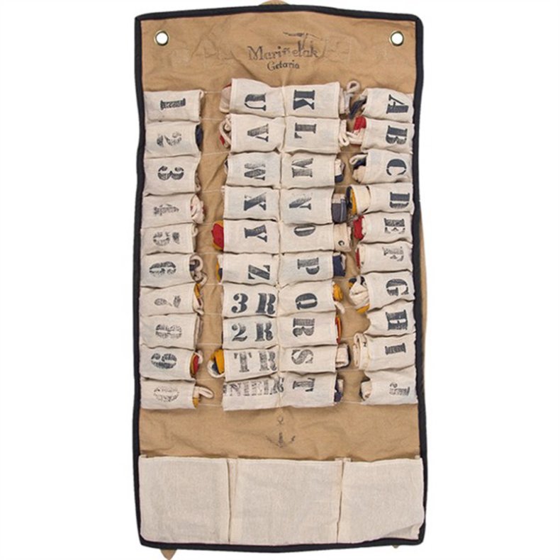 Signalflaggor i taske  - 90 x 50 cm  40 st. 