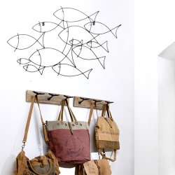 Fish shoal - wall decoration 90 x 56 cm