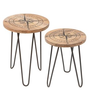 Taburet-to stk. 50 cm og 32 cm h�je