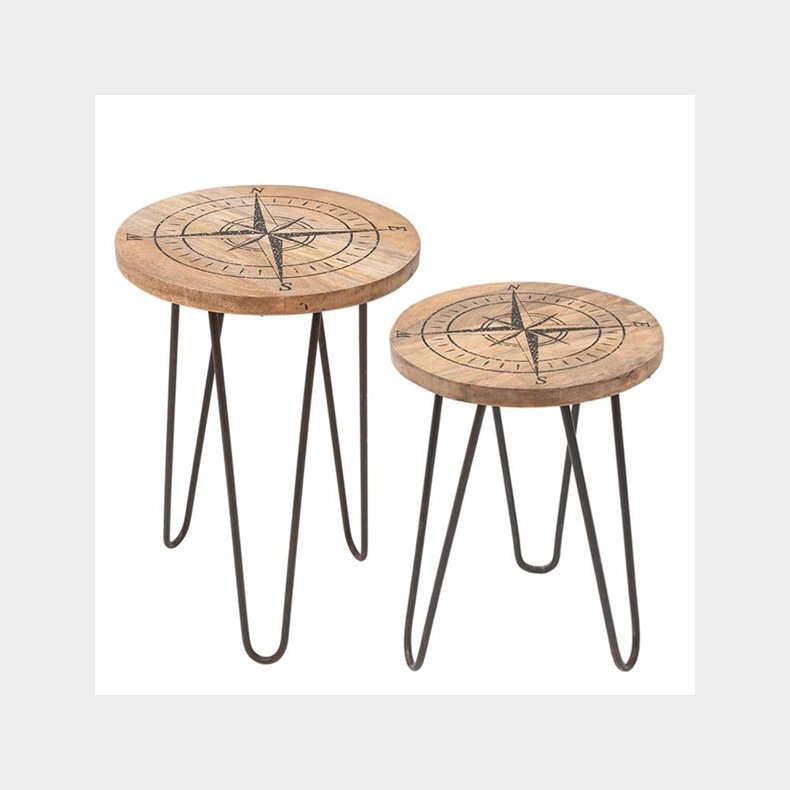 Taburet-to stk. 50 cm og 32 cm h�je