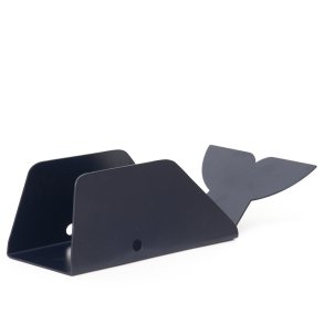 Metal napkin holder - Whale - blue
