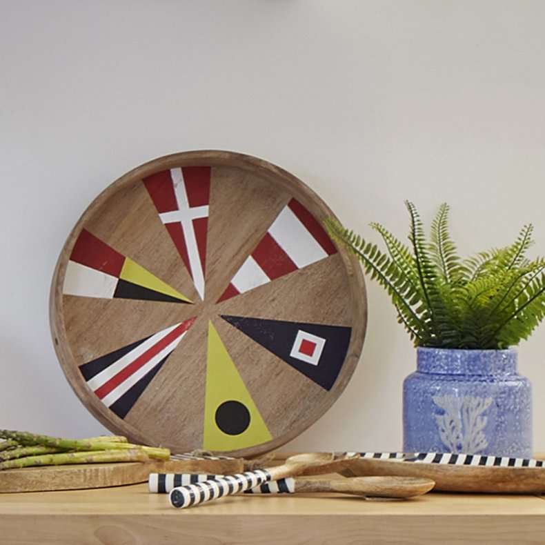 Serving tray - signal flag - 38 cm 