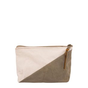 Breton makeup taske-Khaki H 11 x B 20 cm