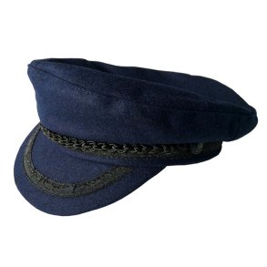 Sailor cap - wool blue