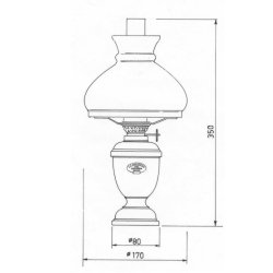 CLASSIC VESTA - Lacquered brass - 36 x 17 cm
