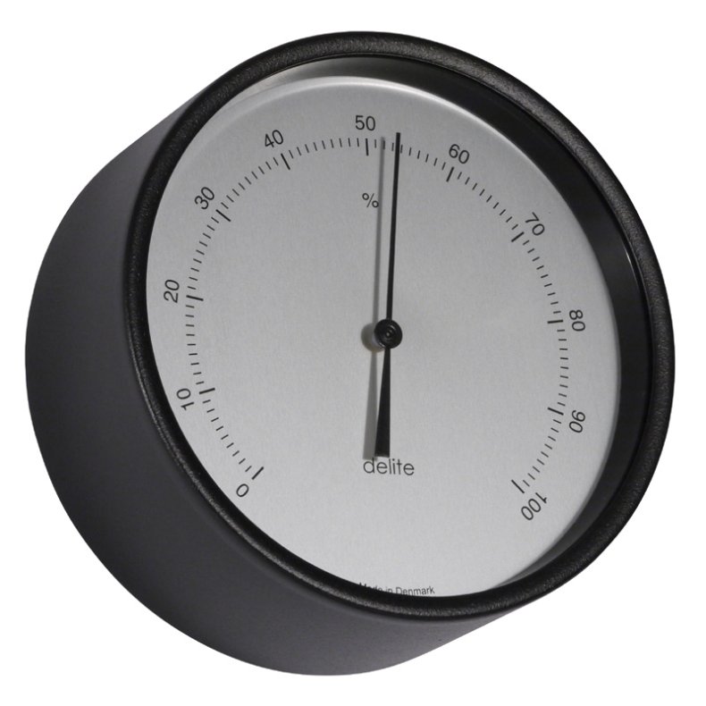 Clausen - Hygrometer - Black with satin dial