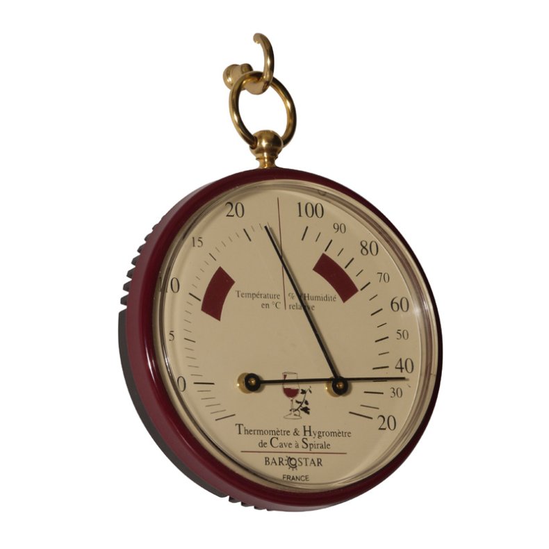 Barostar 088TH - Vinkllare Termo-/Hygrometer - Mssing med vit tavla