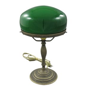 Table Lamp Art Deco - H 37 cm antique brass - green