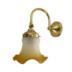 Wall bracket without glass shade - brass