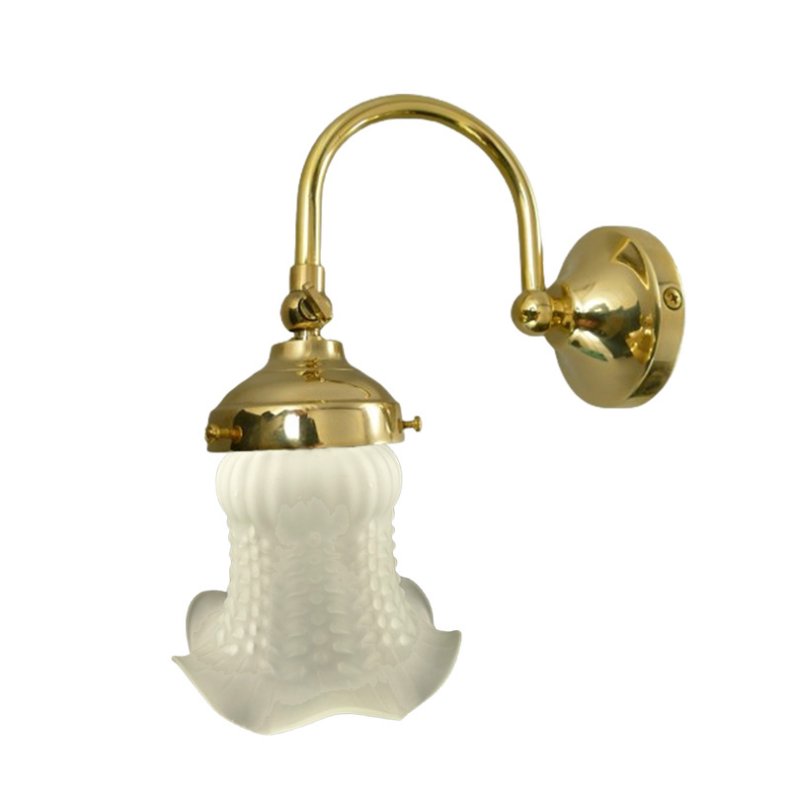 Wall bracket without glass shade - brass