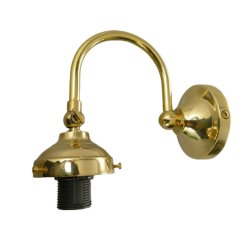 Wall bracket without glass shade - brass