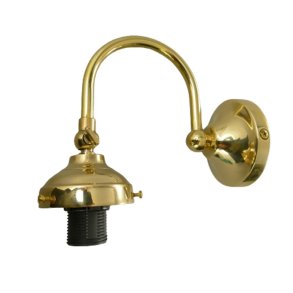 Wall bracket without glass shade - brass