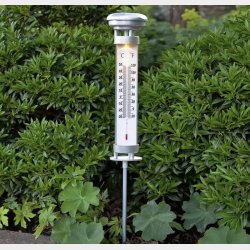 LED solar cell light Celsius, outdoor thermometer