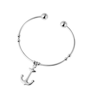 Armbnd - slv med anker