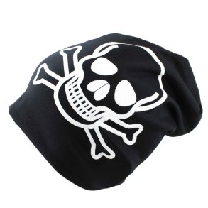 Beanie M�tze Kid -Pirat 4-12 Jahre - Schwarz