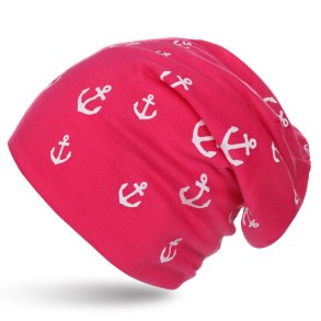 Beanie M�tze Baby - Ankern 0-3 Jahre - Pink 