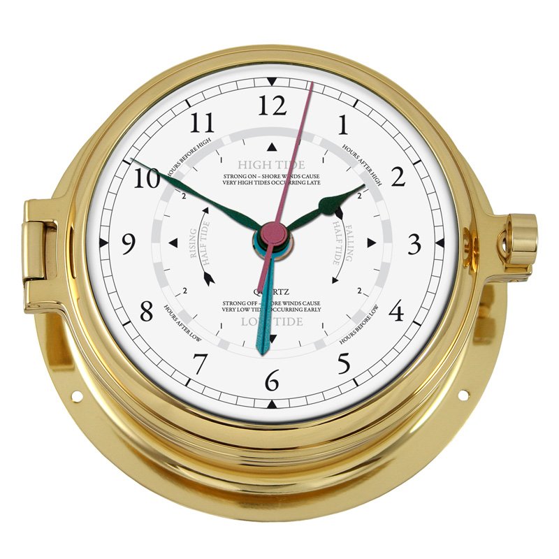 Nautic 1605GU-45 - Ship's Clock with Tide Indicator - English ...