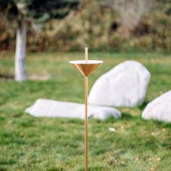 Copper rain gauge