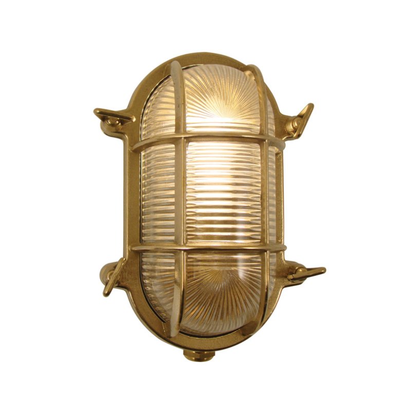 SKOTTLAMPA oval - 17,5 cm - IP54 Mssing Klart glas