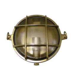 SKOTLAMPE rund-15,5 cm-IP54 Messing