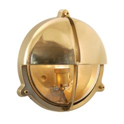 SKOTLAMPE rund-20 cm-IP54 Messing