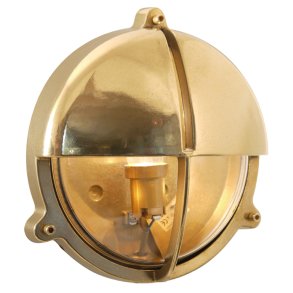 SKOTLAMPE rund-22,6 cm-IP54 Messing 