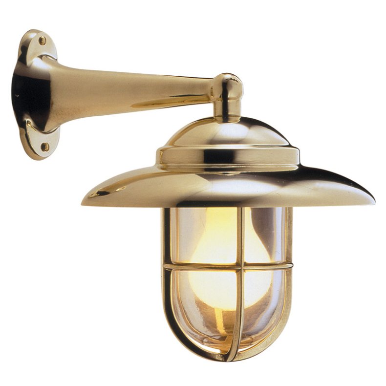 DECKLAMPE 2060 - 23,5 cm - IP43 Messing