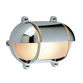 SKOTLAMPE oval-18,2 cm-IP54 Forkromet messing