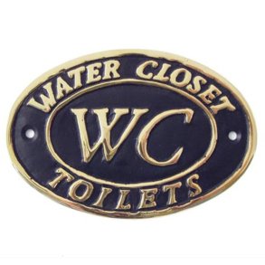 Drskilt W.C.-11 x 8 cm 