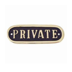Drskilt PRIVATE-11 x 3,5 cm 