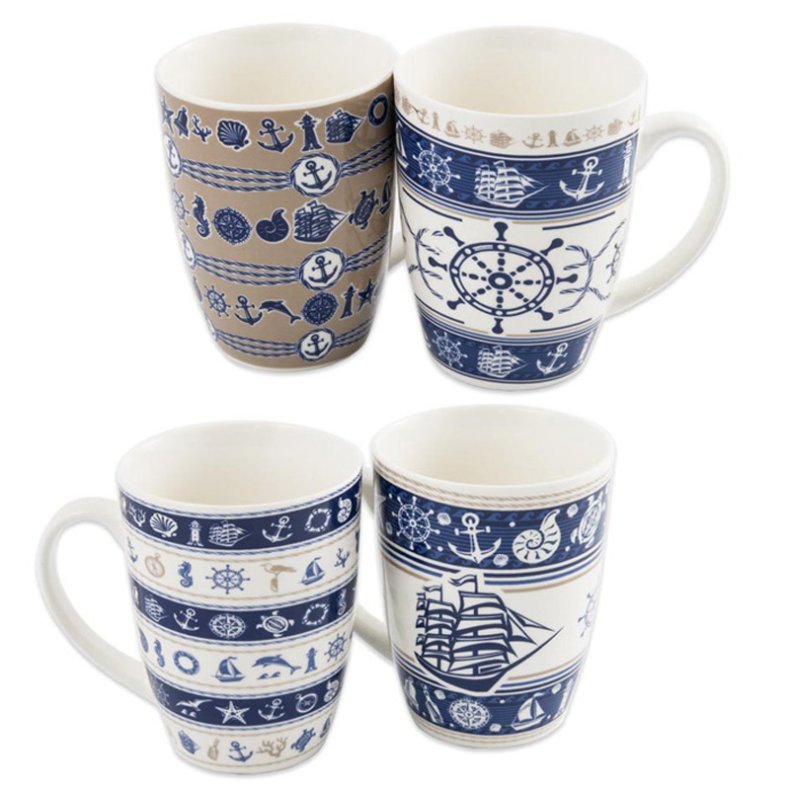Becher - Maritime - 4 Stck