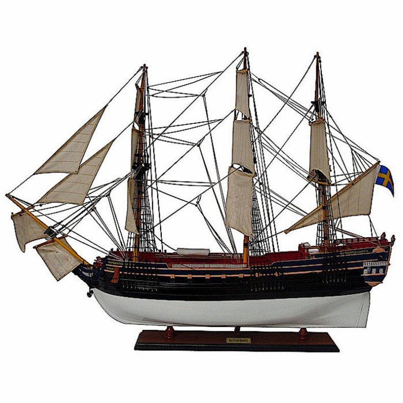 Gteborg Die Gefahren Ostindiens - L 80 x B 18 x H 76 cm