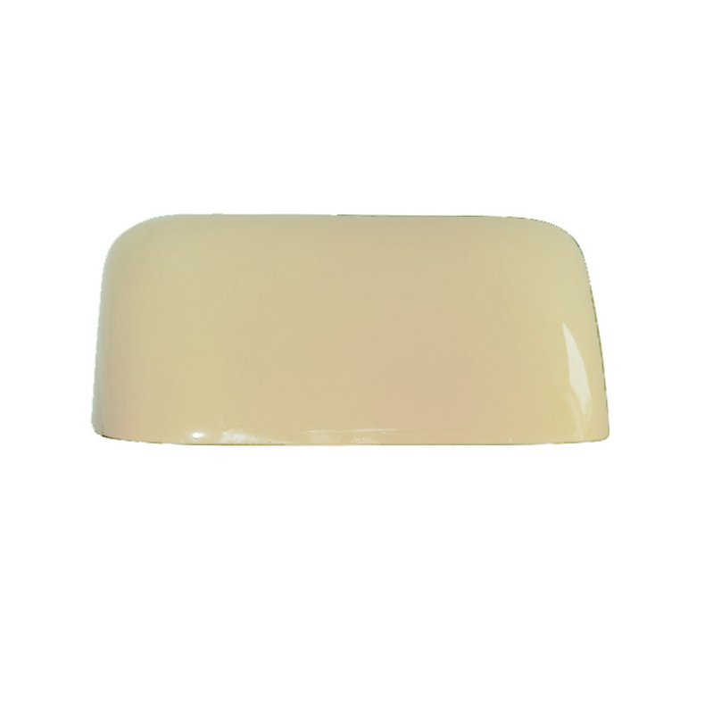 Banker-Lampenschirm aus cremefarbenem Glas - 22 cm