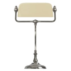 BANKIR - chrome-plated brass - creme - H 43 cm