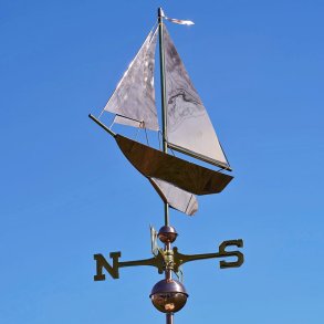 Weather vane boat 70 x 62 cm