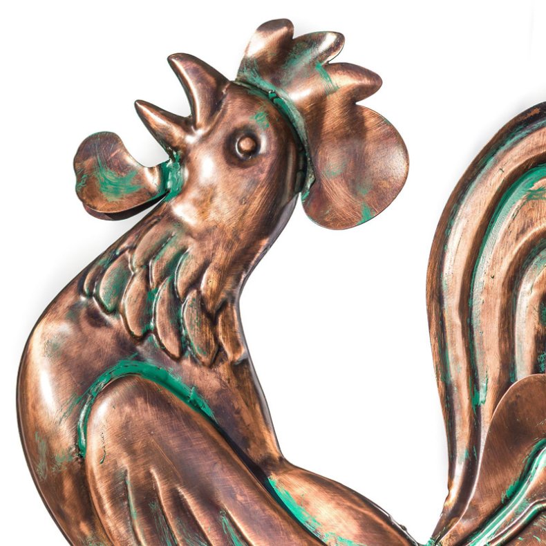 Weathervane - Rooster oxidized 63 x 52 cm