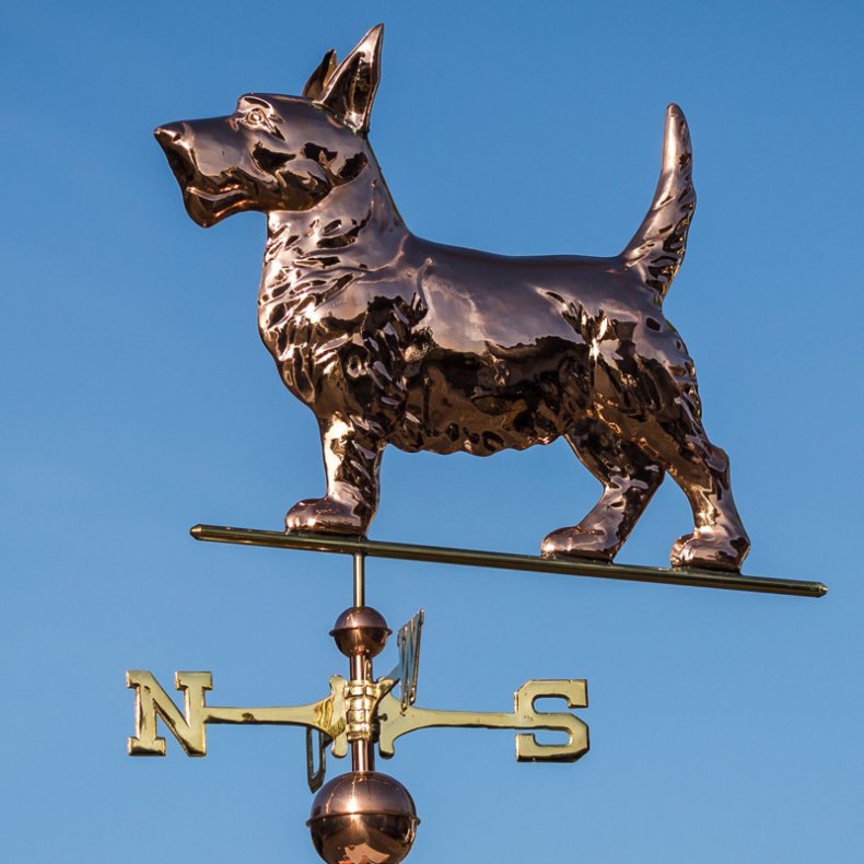 Weathervane - Dog/Terrier 60 x 51 cm