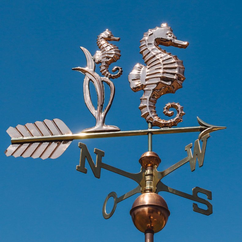 Weather vane - Seahorses 62 x 45 cm  